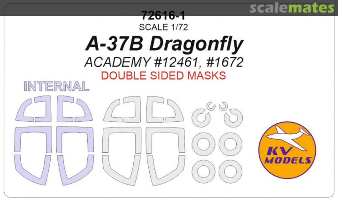 Boxart A-37B Dragonfly 72616-1 KV Models