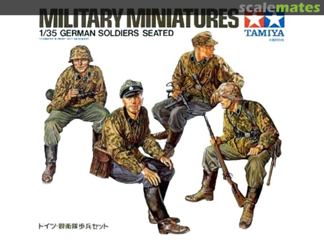 Boxart Soldiers Seated MM209 Tamiya