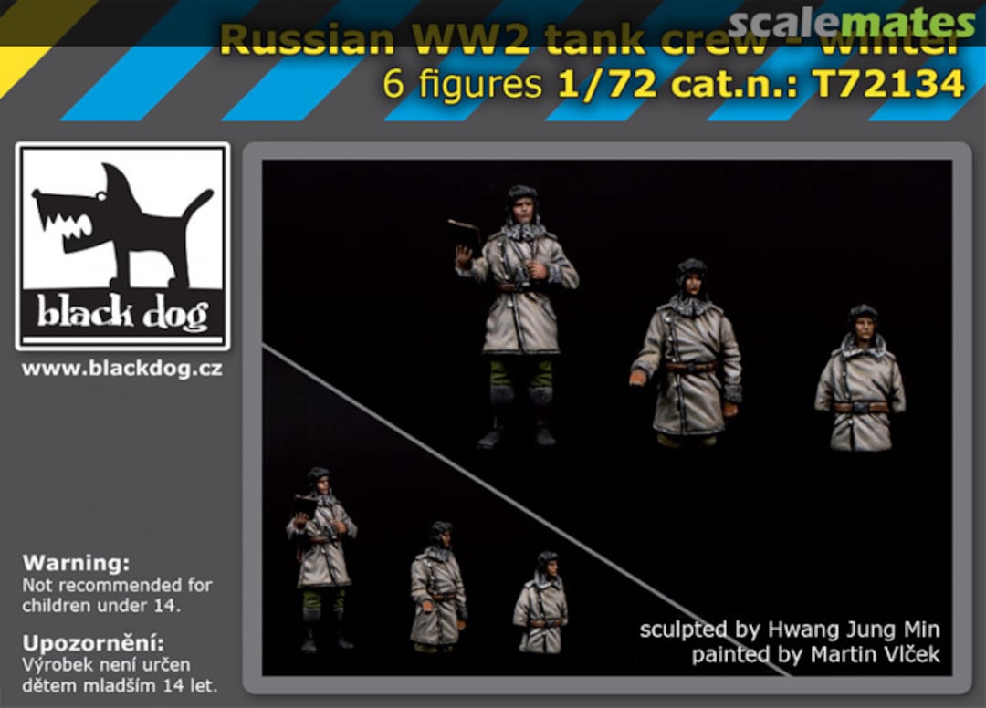 Boxart Russian WW2 tank crew - winter T72134 Black Dog