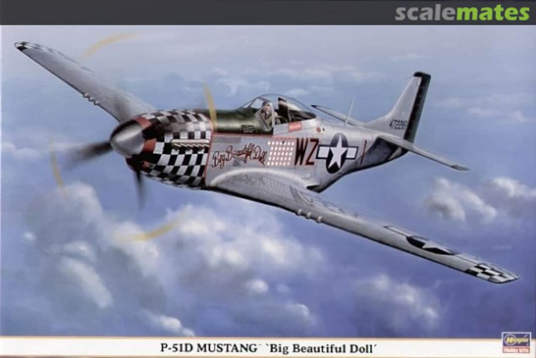 Boxart P-51D Mustang `Big Beautiful Doll´ 08152 Hasegawa