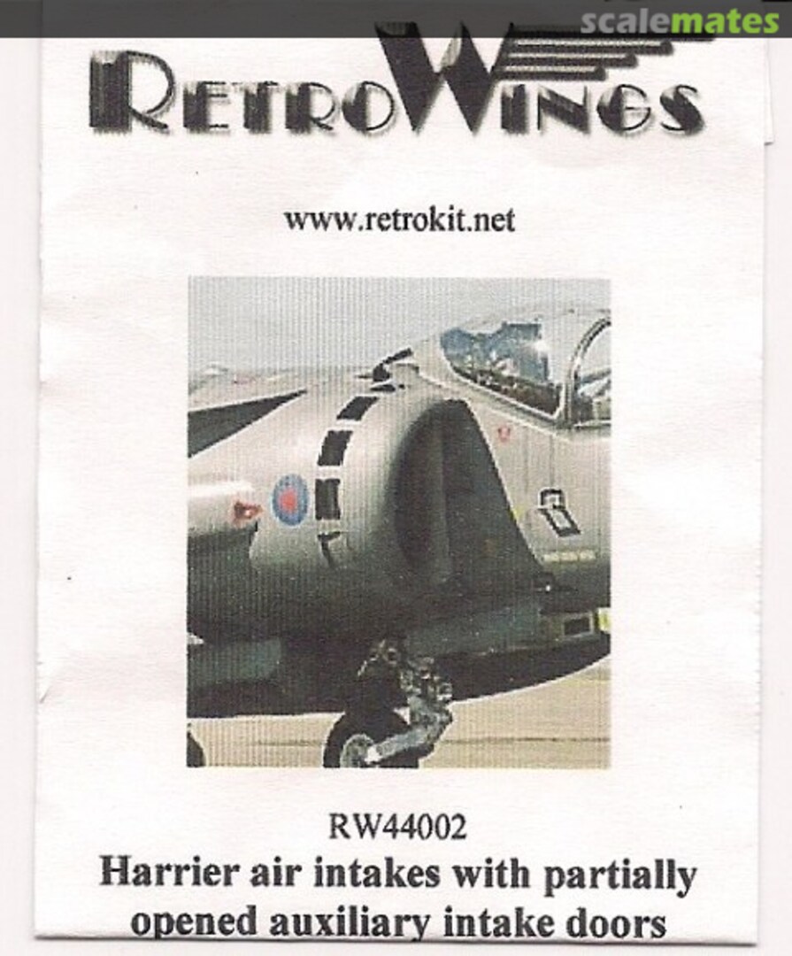 Boxart Harrier Air Intakes with partially opened auxiliary intake doors RW44002 RetroWings