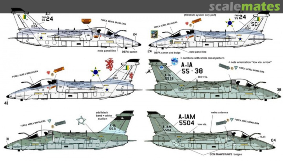 Boxart AMX/ EMBRAER A-1 Brasil AIPD-41 Aircraft in Plastic