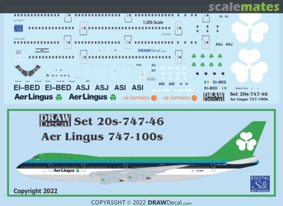 Boxart Aer Lingus 747-100s 20-747-46 Draw Decal