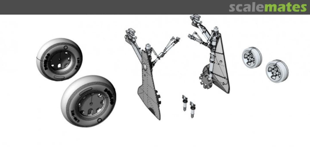 Boxart Hurricane Main landing gear 48009-3D Arma Hobby