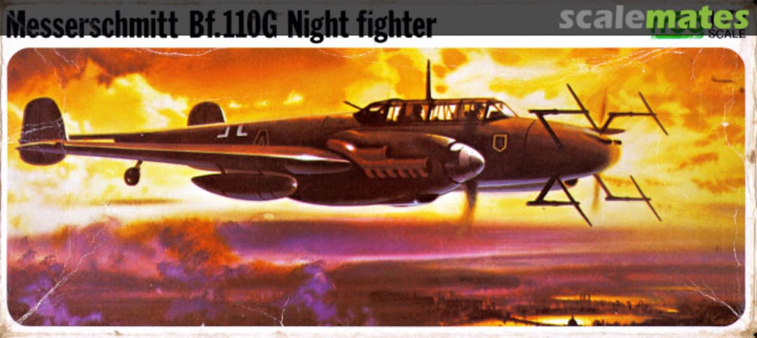 Boxart Messerschmitt Bf 110G Night Fighter F202 FROG