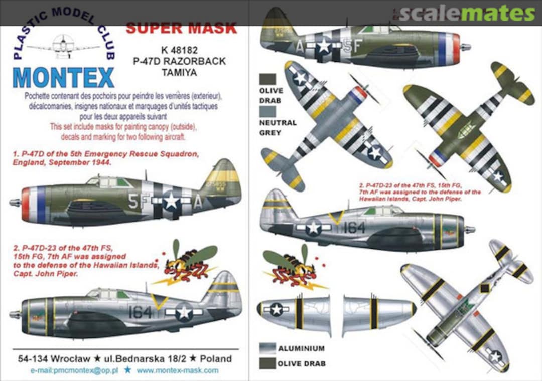 Boxart Republic P-47D Thunderbolt K48182 Montex