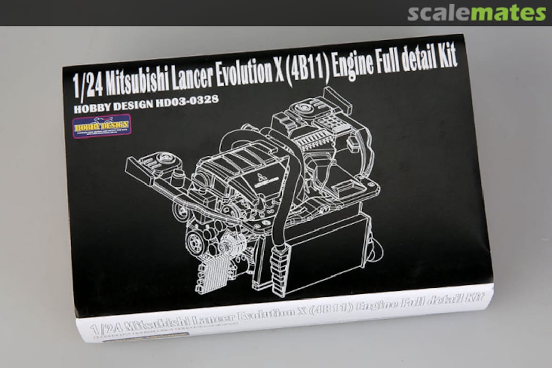 Boxart Mitsubishi Lancer Evolution X 4B11 Engine Kit HD03-0328 Hobby Design