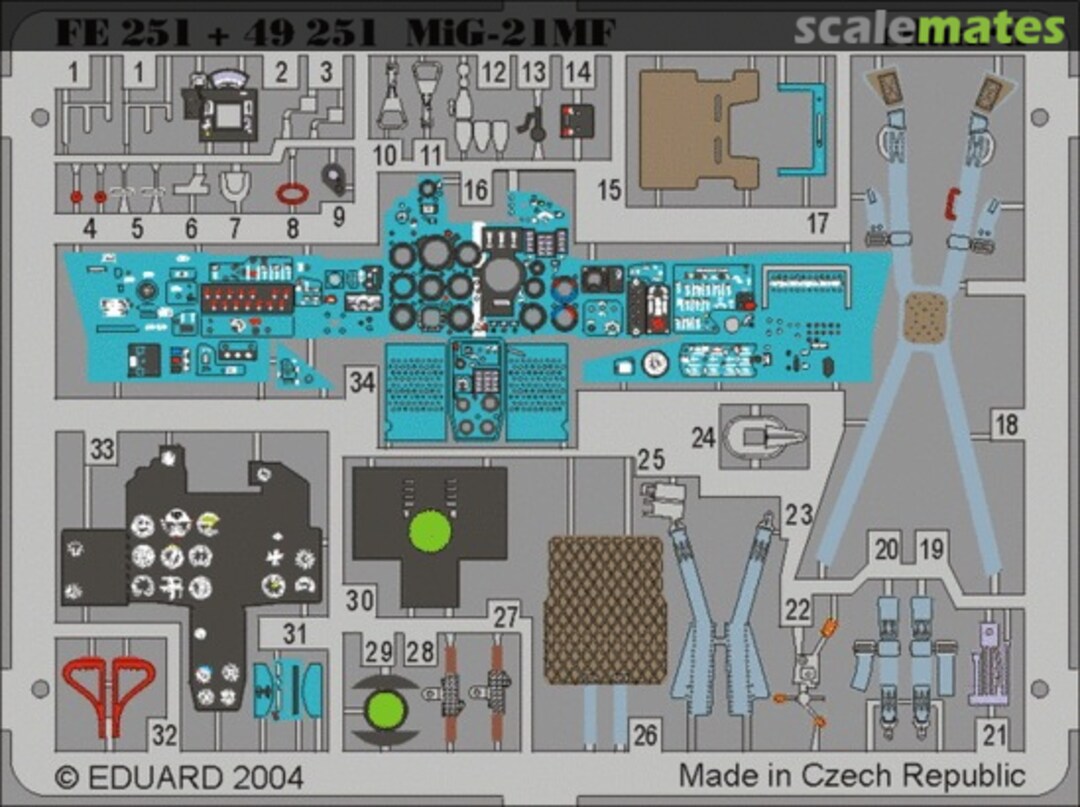 Boxart MiG-21MF FE251 Eduard