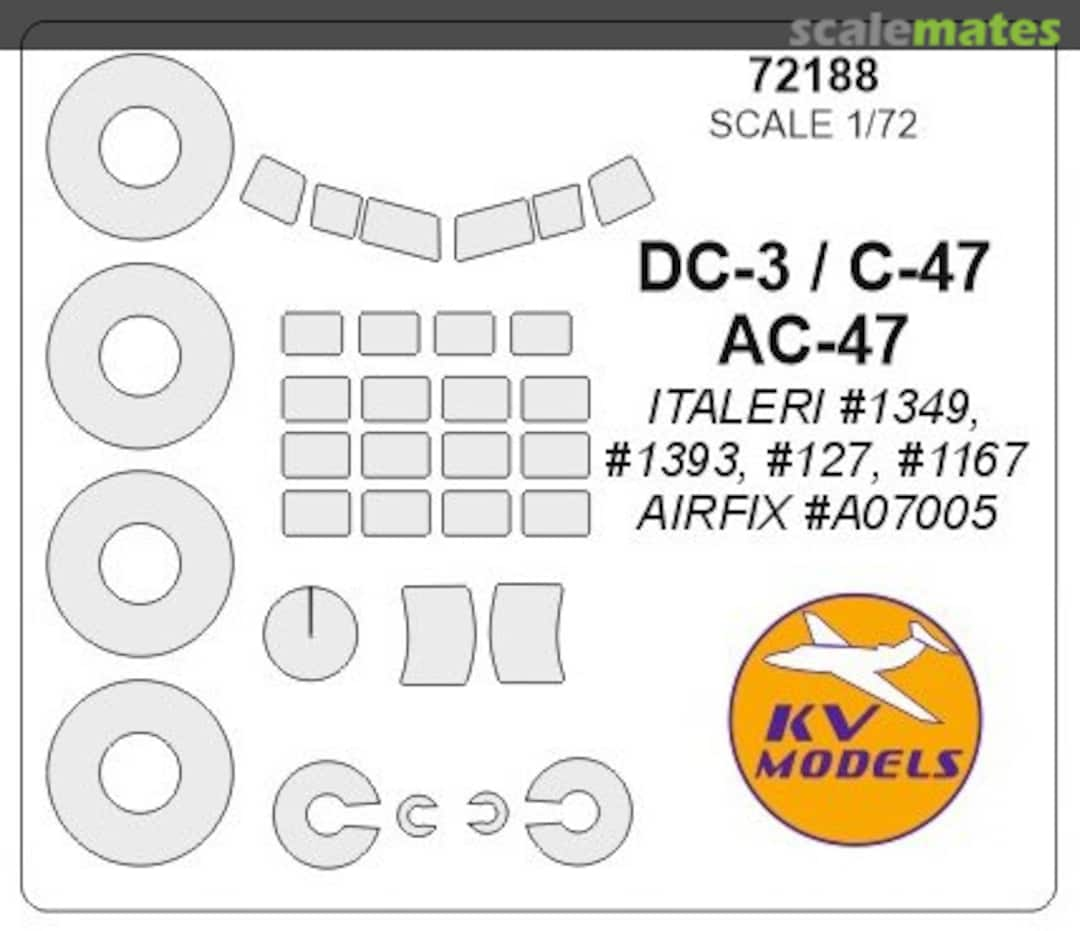 Boxart DC-3 / C-47 / AC-47 72188 KV Models