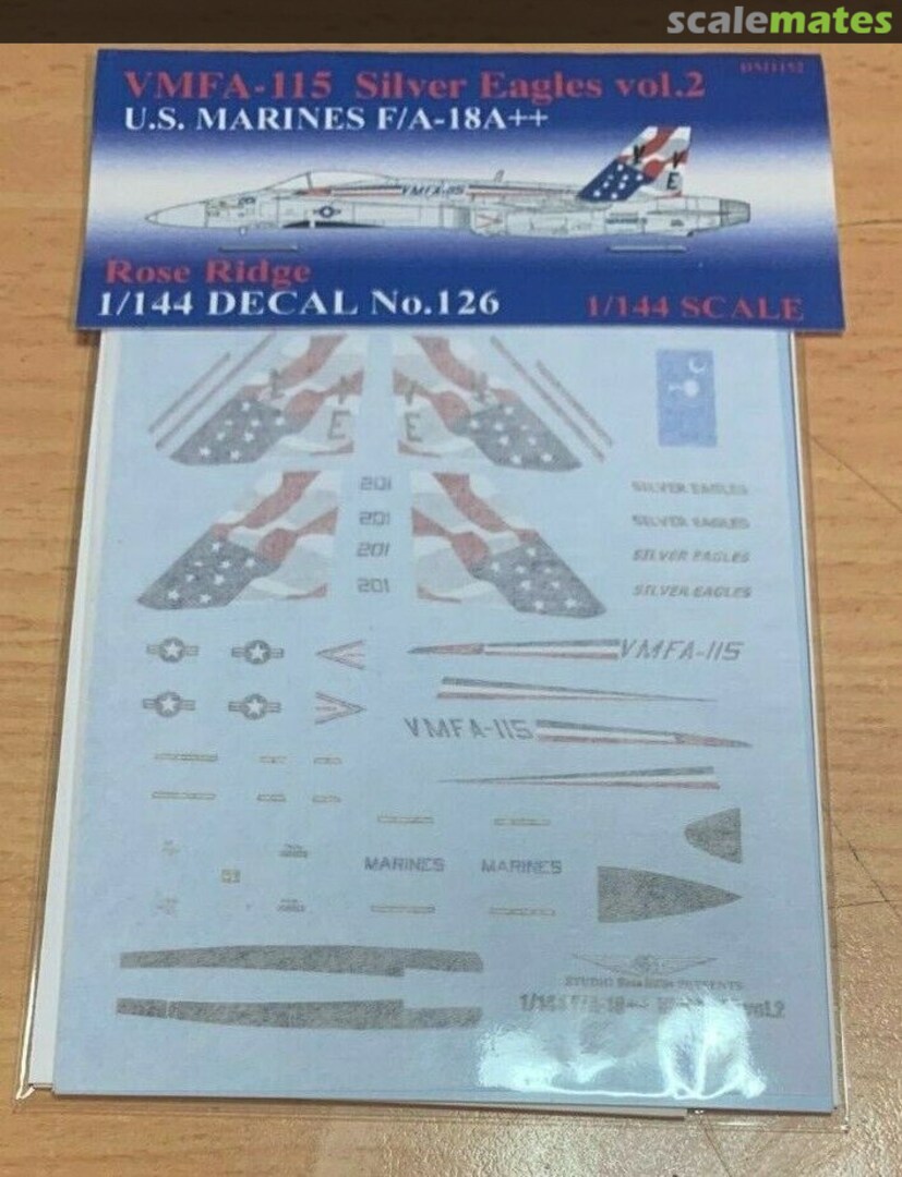 Boxart McDD F/A-18A++ VMFA-115 Silver Eagles Vol.2 126 Rose Ridge Art Shop