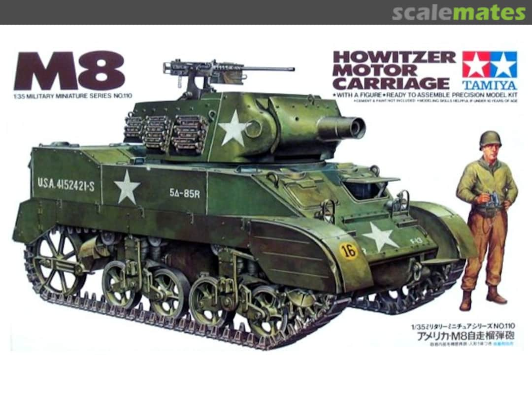 Boxart M8 Howitzer Motor Carriage 35110 Tamiya