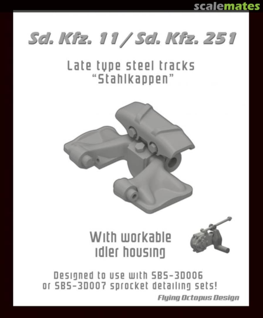 Boxart Sd.Kfz.11/Sd.Kfz. 251 late type steel tracks-Stahl 35041 SBS Model