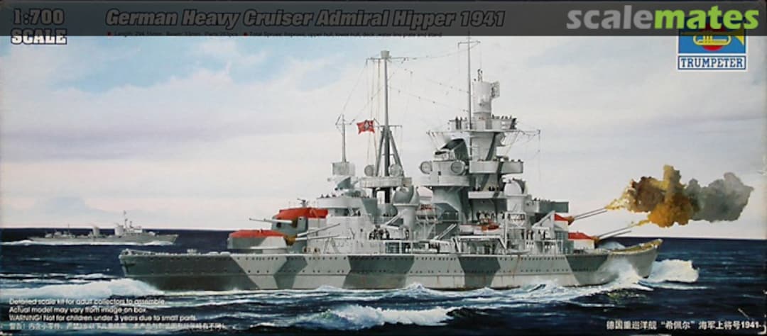 Boxart German Cruiser Admiral Hipper 1941 05776 Trumpeter