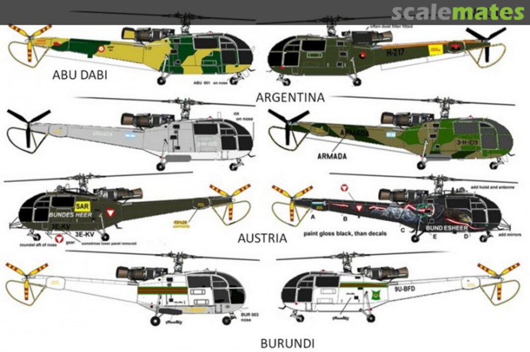 Boxart Alouette III World Air Forces (PART 1) AIPD-42 Aircraft in Plastic