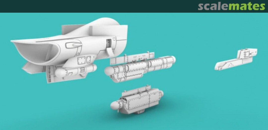 Boxart F-16 Intake LATE (SHARK) with AN/ALE-50 decoy, Sniper, Harm, ALQ-184, ALQ-131 pods RM079 Rise144Models