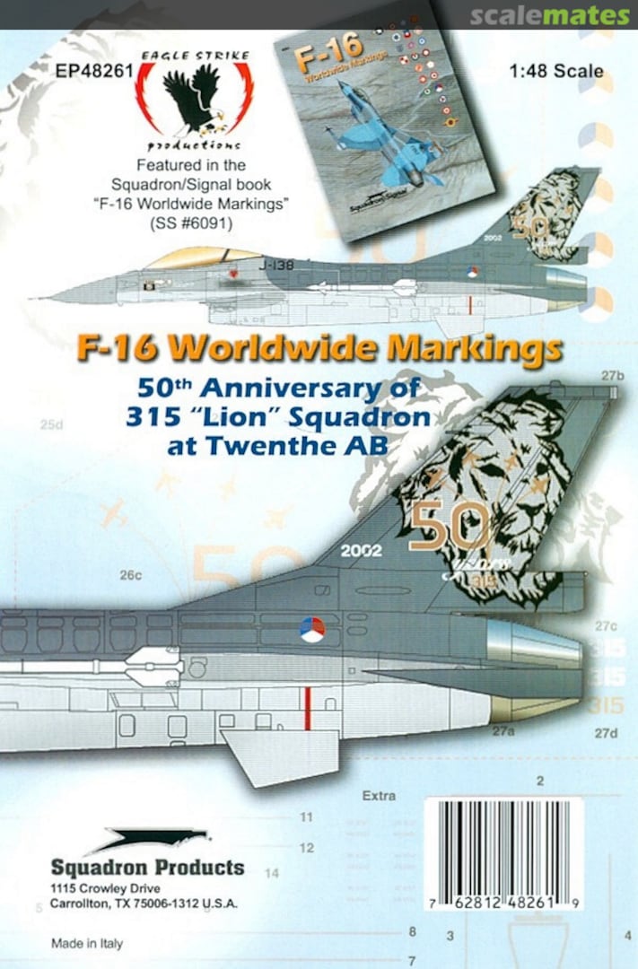 Boxart F-16 Worldwide Markings EP48261 Eagle Strike Productions