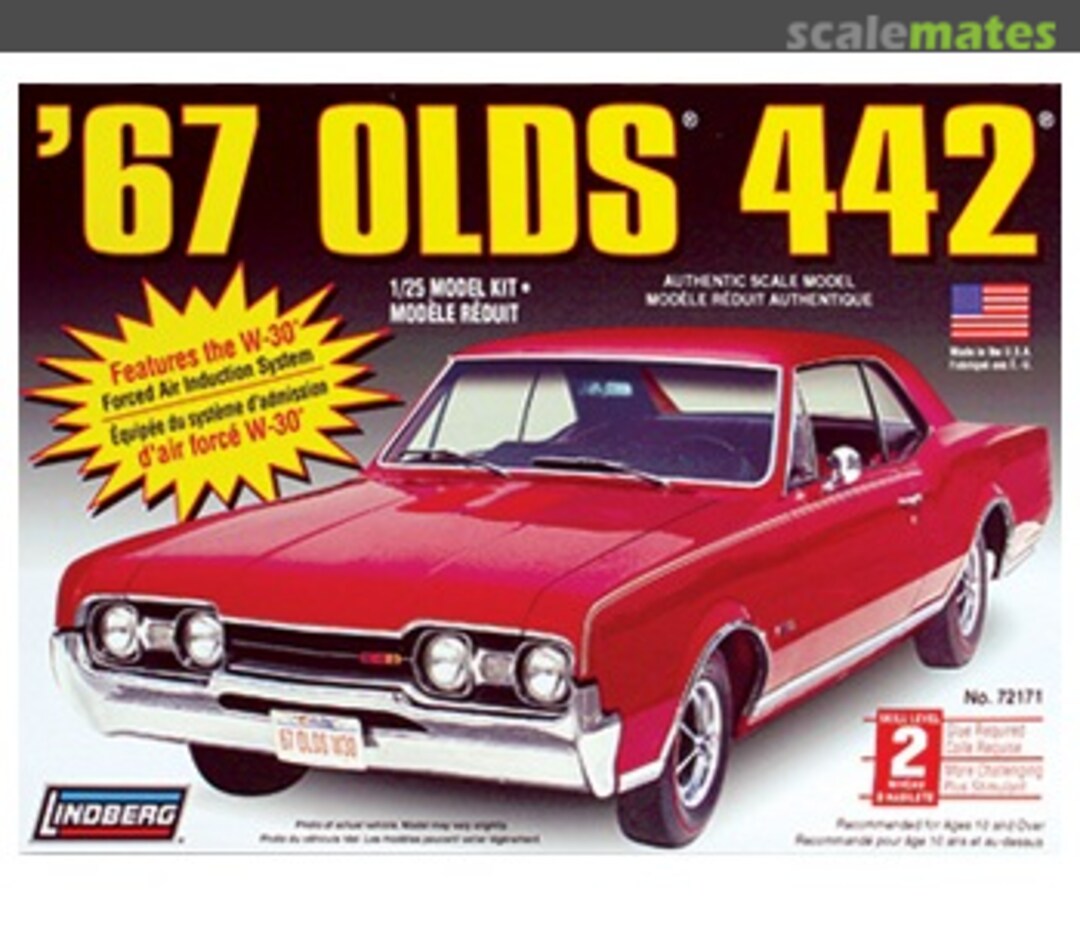 Boxart 1967 Olds 442 72171 Lindberg