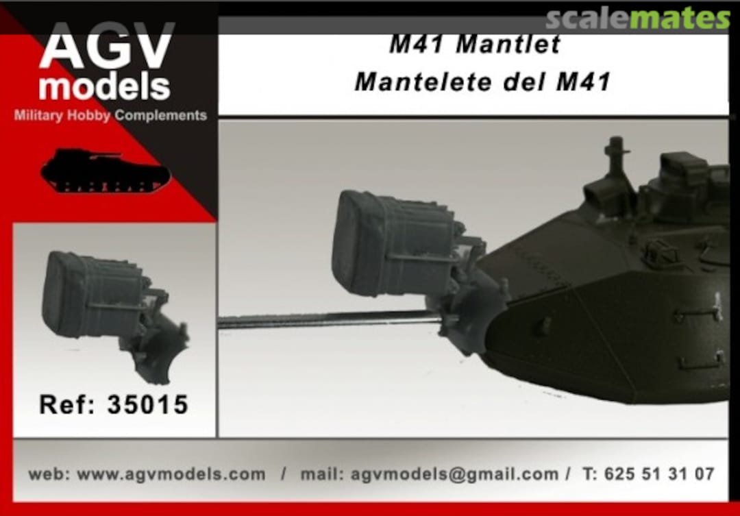 Boxart Mantlet for M41 35015 AGV Models