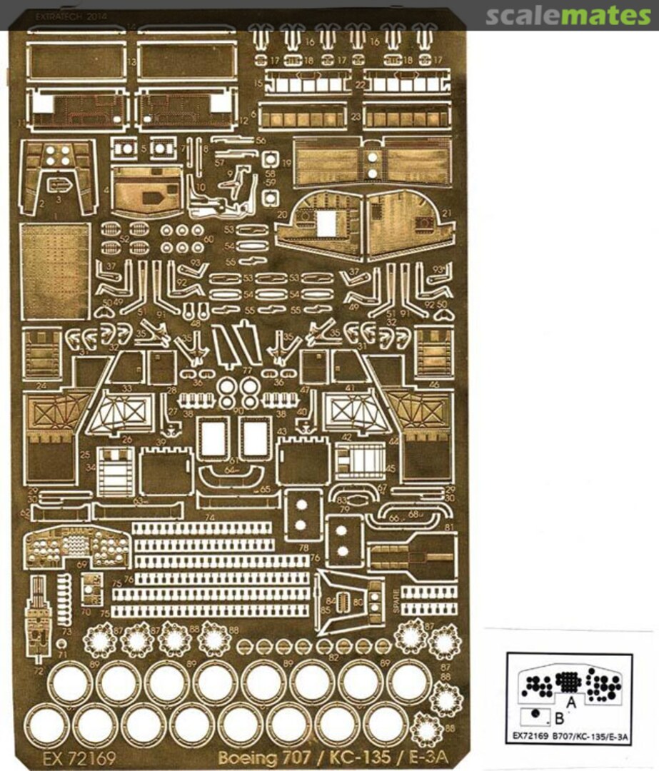 Boxart Boeing 707 / KC-135 / E-3A EX 72169 Extratech