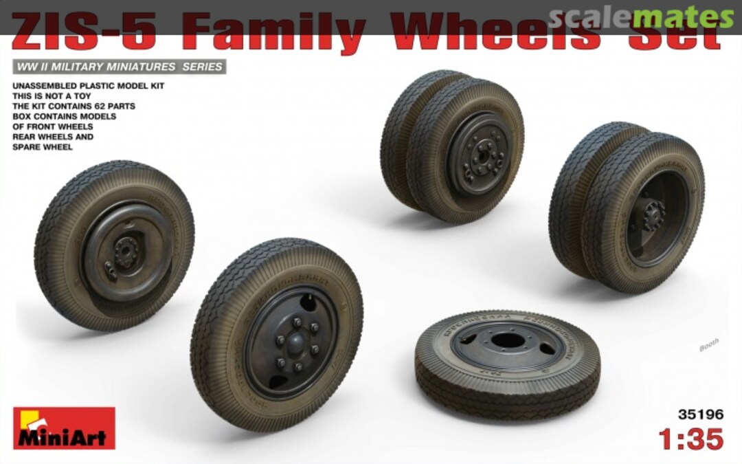 Boxart ZIS-5 Family Wheels Set 35196 MiniArt