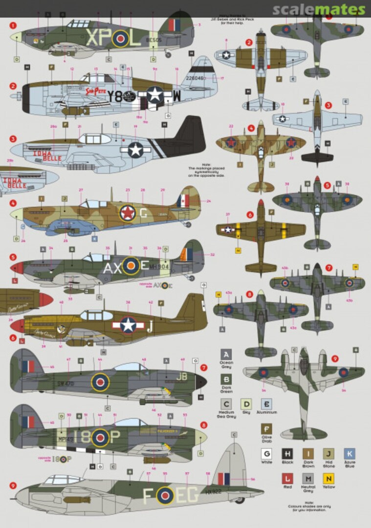 Boxart Fighter Bombers! Part 1 72057 DK Decals