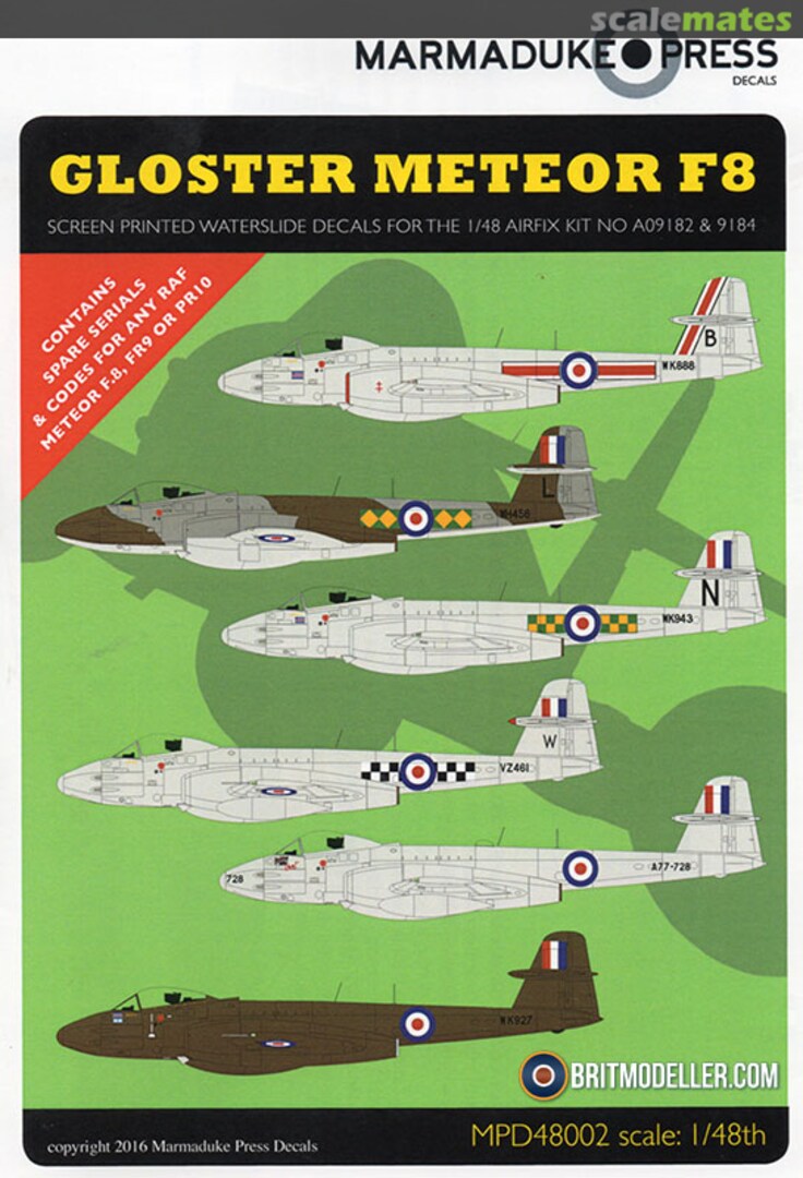 Boxart Gloster Meteor F.8 Vol. 2 MPD48002 Marmaduke Press