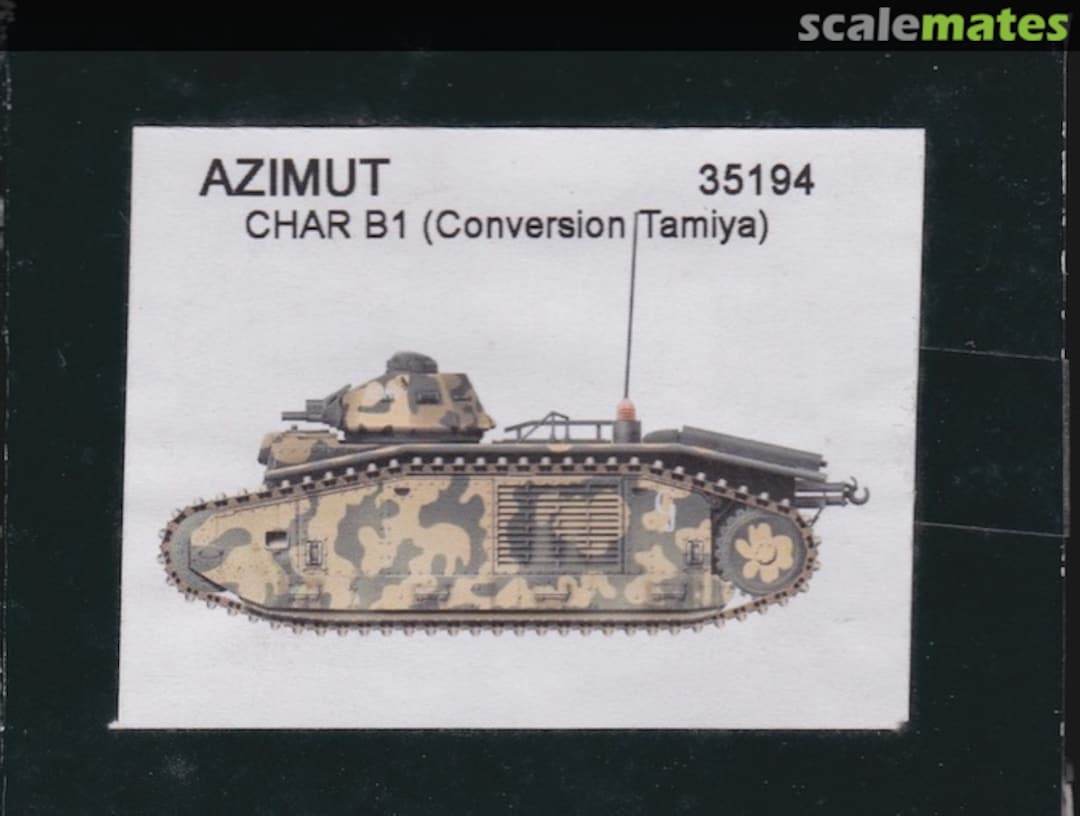 Boxart Char B1 35194 ADV Azimut