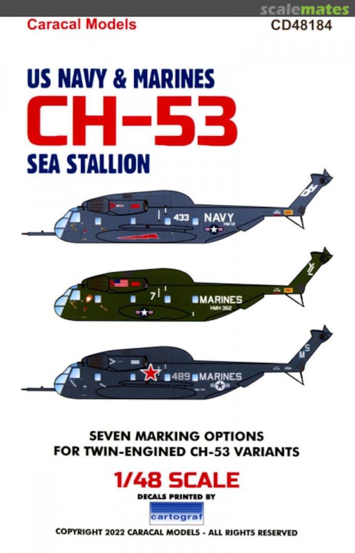 Boxart CH-53 Sea Stallion CD48184 Caracal Models