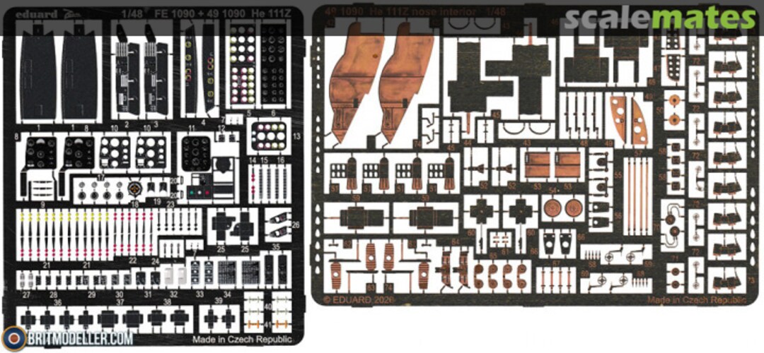 Boxart He 111Z nose interior 491090 Eduard