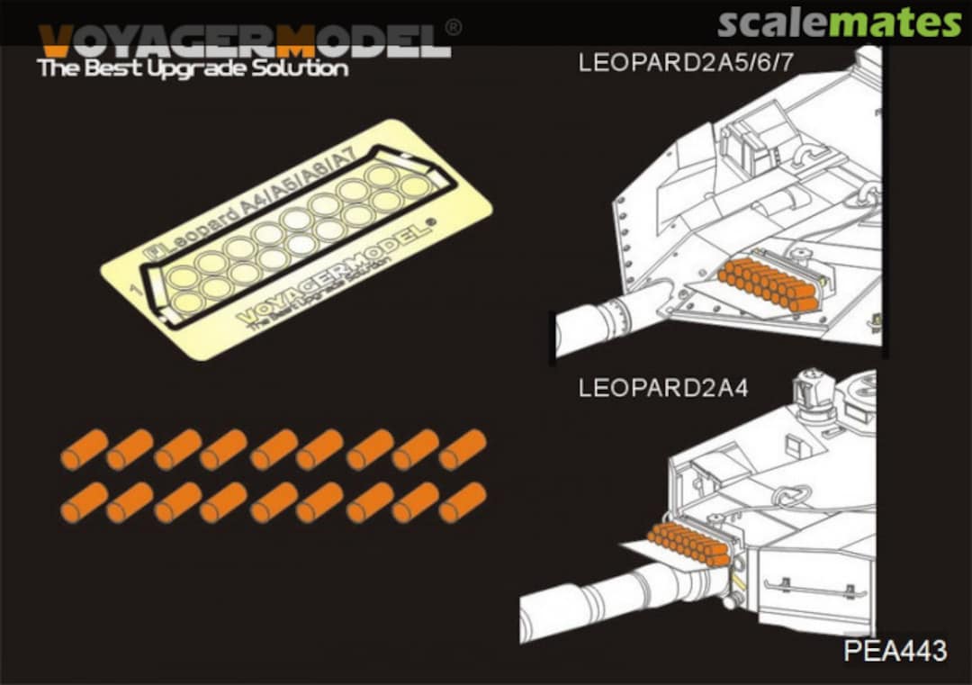 Boxart Modern German Leopard 2A4/A5/A6/A7 Simulated Main Gun Combat Effectiveness Device for Exercise(GP) PEA443 Voyager Model