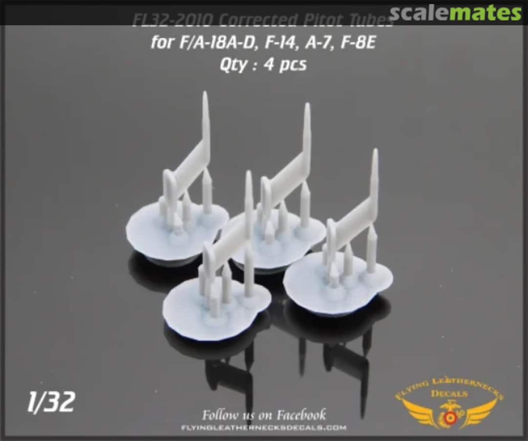 Boxart Correct Pitot Tubes for F/A-18A-D, F-14, A-7, F-8E FL32-2010 Flying Leathernecks