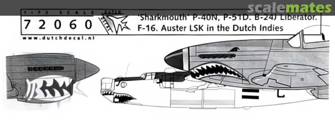 Boxart 'Sharkmouth' 72060 Dutch Decal