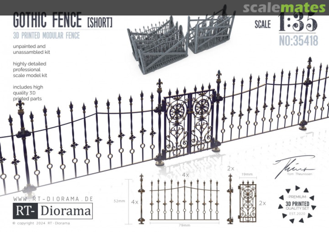 Boxart Gothic Fence short 35418 RT-Diorama