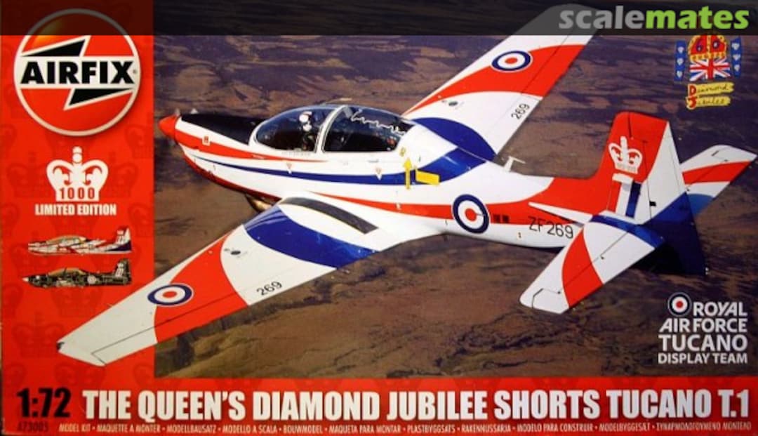 Boxart The Queen's Diamond Jubilee Shorts Tucano T.1 A73005 Airfix