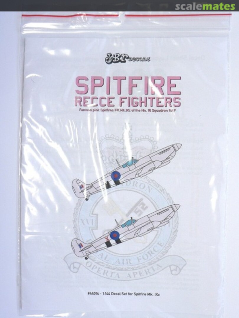 Boxart Spitfire Recce Fighters 44014 JBr Decals