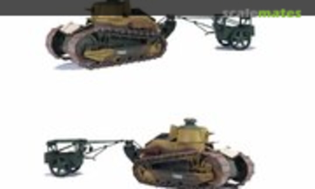 1:35 Renault FT-17 tank with trailer (1929-1945) (DES Kit 35121)