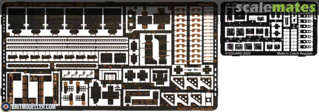 Boxart He 111Z radio compartment 491091 Eduard