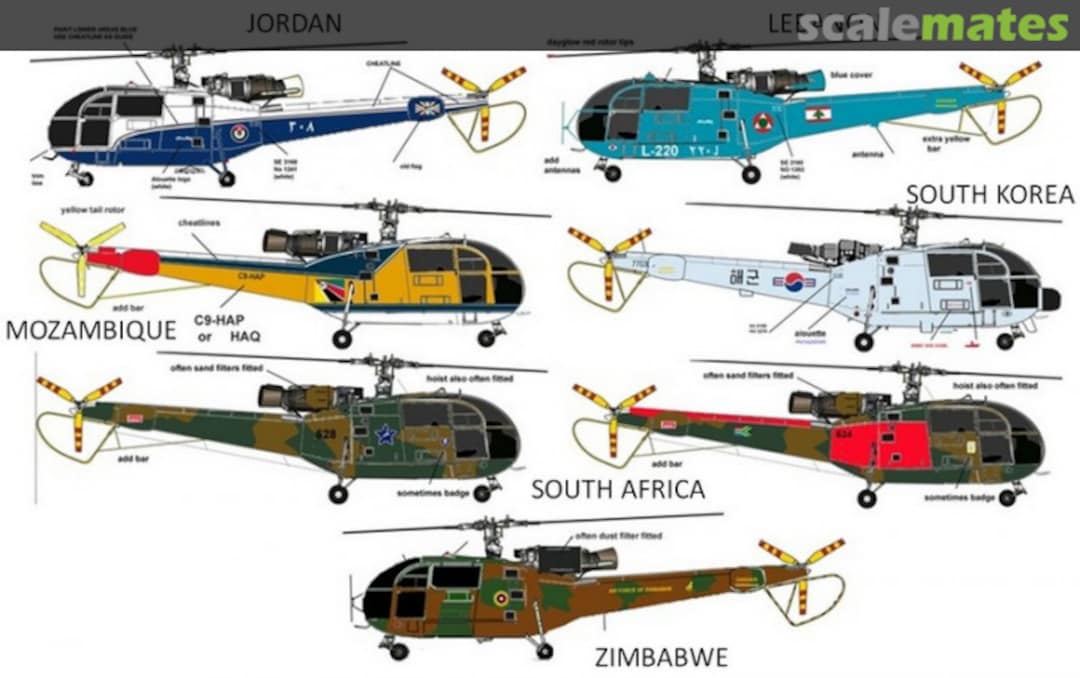 Boxart Alouette III World Air Forces (PART 5) AIPD-46 Aircraft in Plastic