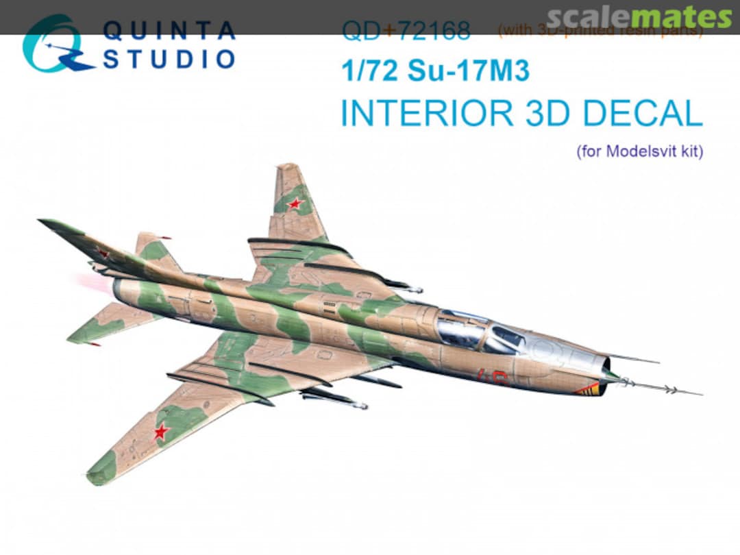 Boxart Su-17M3 interior 3D decals QD+72168 Quinta Studio