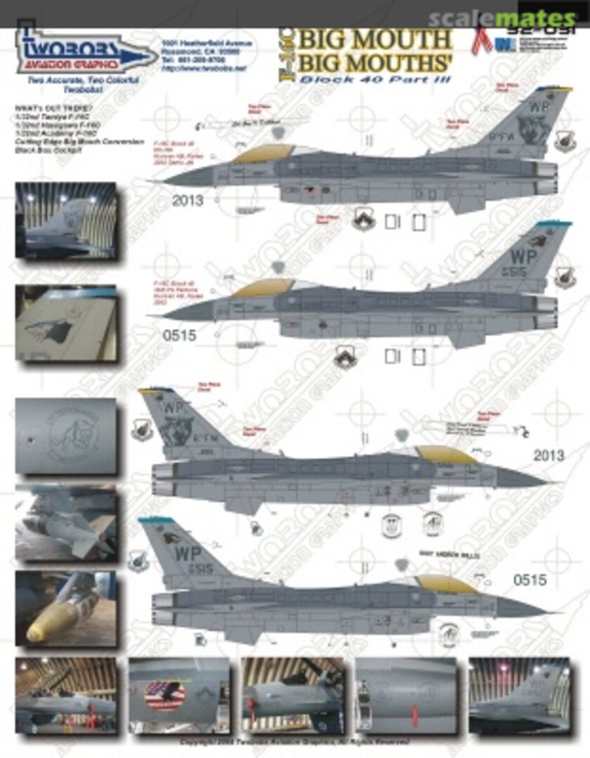 Boxart Big Mouth Big Mouth's 32-031 TwoBobs Aviation Graphics