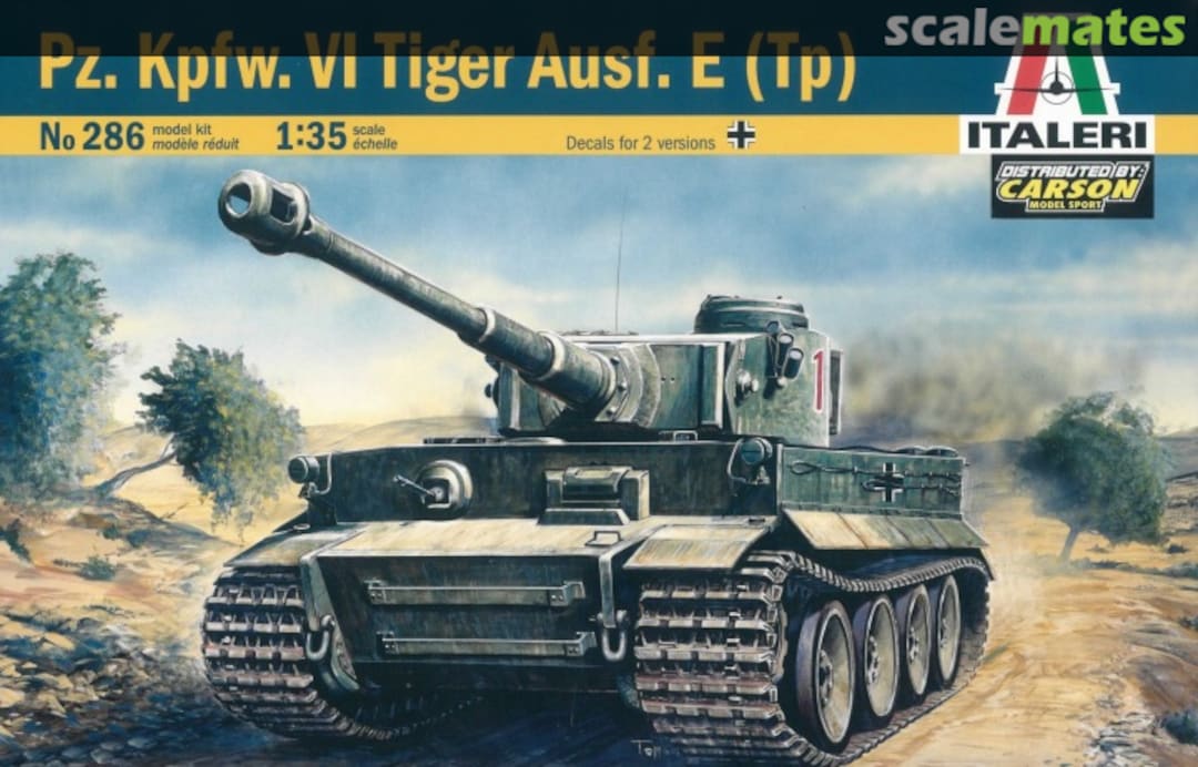 Boxart Pz.Kpfw.VI Tiger Ausf.E (Tp ) 286 Italeri