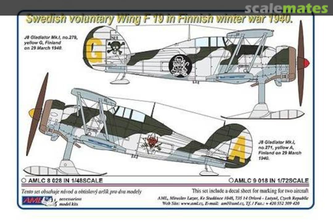 Boxart Swedish Voluntary Wing F19 in Finnish Winter War 1940 AMLC8028 AML