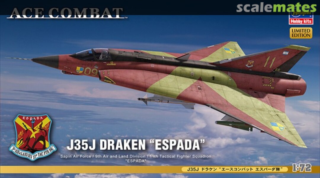 Boxart J35J Draken 52140 Hasegawa