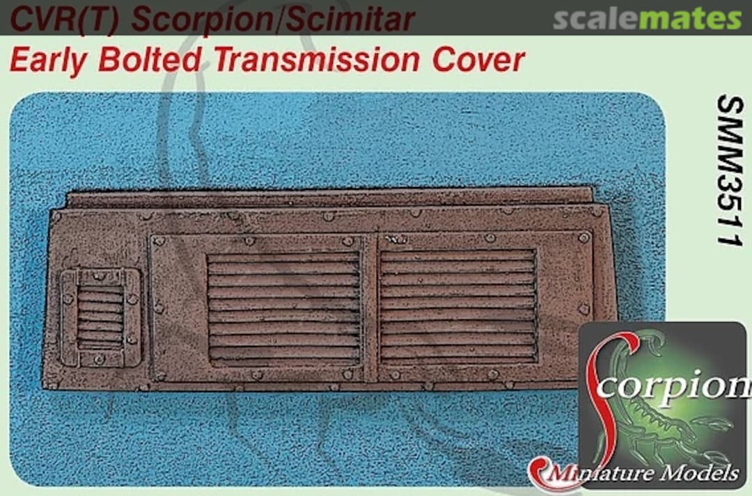 Boxart CVR(T) Scorpion/Scimitar Early Bolted Transmission Cover SMM3511 Scorpion Miniature Models