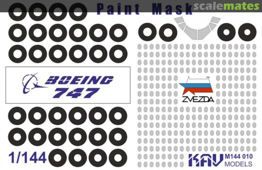 Boxart Paint Mask for Boeing 747-8 KAV M144 010 KAV models