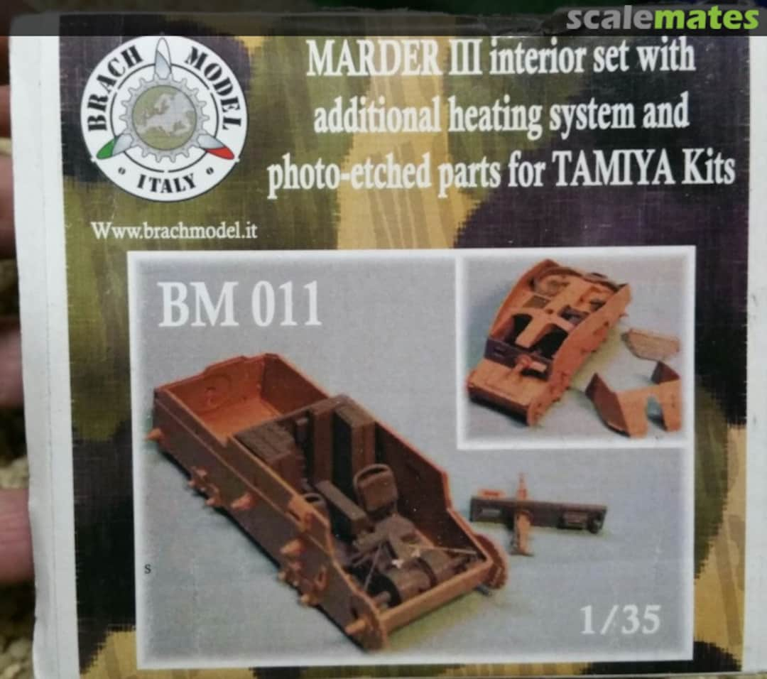 Boxart Marder III Interior Set w/Heating System BM 011 Brach Model