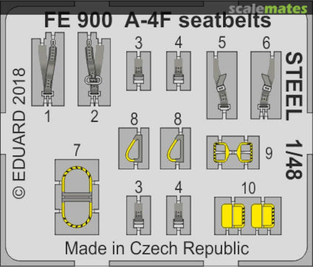 Boxart Douglas A-4F - seatbelts STEEL FE900 Eduard