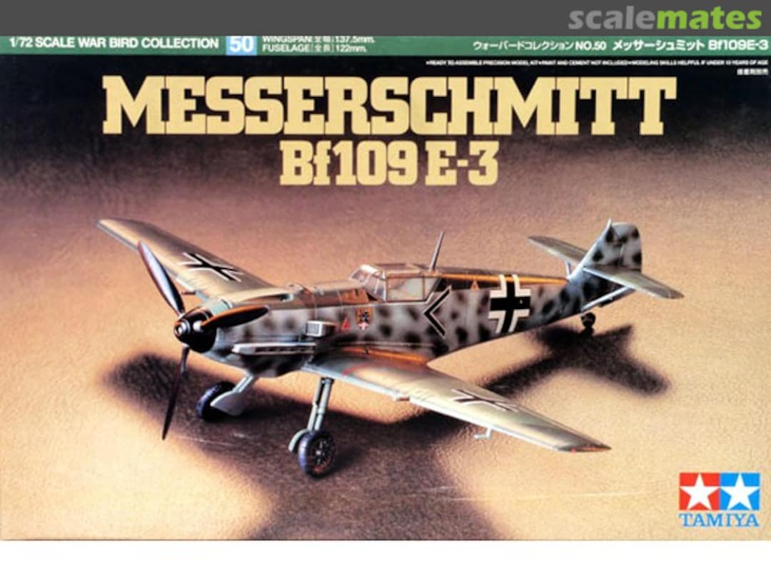 Boxart Messerschmitt Bf 109 E-3 60750 Tamiya