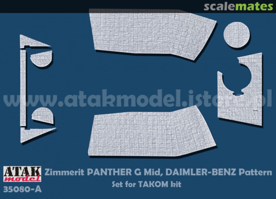 Boxart ZIMMERIT PANTHER G Mid, DAIMLER-BENZ Pattern (TAKOM) 35080-A Atak Model