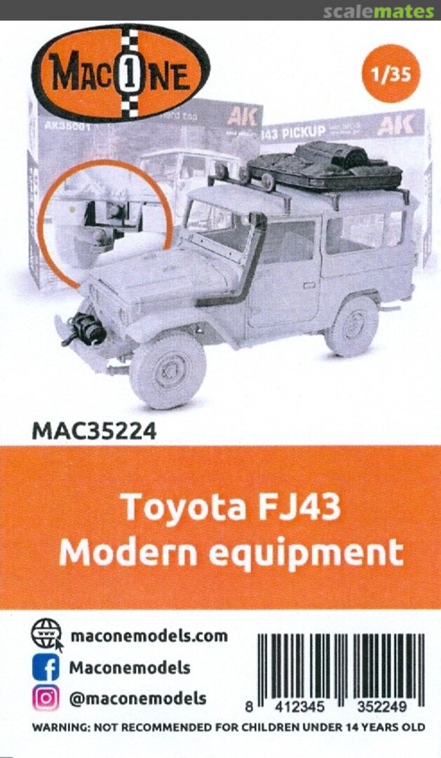 Boxart Toyota FJ43 Modern Equipment MAC35224 MacOne Models